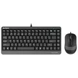 Клавиатура+мышь A4 Fstyler F1110 USB Multimedia, черный/серый (F1110 GREY)