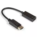 Переходник DisplayPort (M) -> HDMI (F) 0.15m, ExeGate EX-DPM-HDMIF-0.15, черный (EX284921RUS)