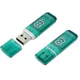 USB Flash-накопитель 8Gb Smartbuy Glossy Green (SB8GBGS-G)