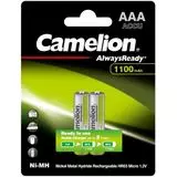 Аккумулятор (размер ААA, HR03) Camelion 1100mAh AlwaysReady - упаковка 2 шт, цена за 2шт (CM AAA1100mAh/2BL AR)