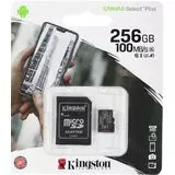 Карта памяти MicroSDXC 256Gb Class 10 UHS-I U1 + адаптер (Kingston Canvas Select Plus) (SDCS2/256GB)