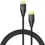 Кабель DisplayPort 2m, v1.4, Vention, в оплетке, черный (HCCBH)