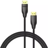 Кабель DisplayPort 1.5m, v1.4, Vention, в оплетке, черный (HCCBG)