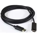 Кабель DisplayPort (M) -> HDMI (M) 1.5m, ExeGate EX-CC-DP-HDMI-1.5, черный (EX294709RUS)