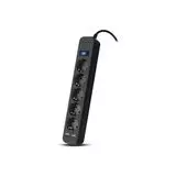 Сетевой фильтр 1.8 м. (SVEN SF-05LU, 5 розеток, с/з, 2 USB A 2.4A) черный (SV-018832)