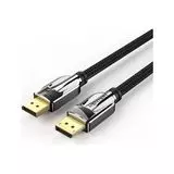 Кабель DisplayPort 3m, v1.4, Vention, в оплетке, черный (HCABI)