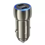 Автомобильное зарядное устройство HOCO Z48 Tough, USB C+C, QC3.0, PD(20W), серый (6931474794994), Цвет: Серый