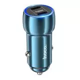 Автомобильное зарядное устройство HOCO Z48 Tough, USB C+C, QC3.0, PD(20W), синий (6931474795007), Цвет: Синий