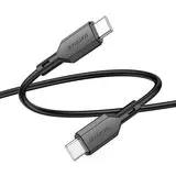 Кабель USB 2.0 Type-C (M), 1m (Borofone) BX70 Shengda, PD (60W), черный (6974443384529)
