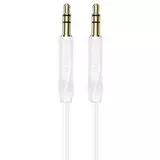 Кабель Audio AUX 3.5мм (m) -> 3.5мм (m) 1м (Borofone, BL16) белый (6974443389173)