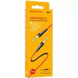 Кабель Audio AUX 3.5мм (m) -> 3.5мм (m) 2м (Borofone, BL6) красный (6931474746436)