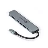 Док-станция для ноутбука ExeGate DUB-21C/PD/CR/H Type-C, серый (EX293983RUS)