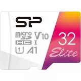 Карта памяти MicroSDHC 32GB Class 10 UHS-I + адаптер (Silicon Power Elite) (SP032GBSTHBV1V20SP)
