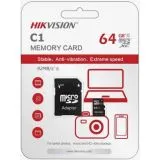 Карта памяти microSDXC 64Gb class 10 UHS-I U1 + адаптер (Hikvision HS-TF-C1) (HS-TF-C1(STD)/64G/ADAPTER)