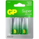 Батарейка C (LR14) GP Super G-Tech - 2шт в упаковке, цена за 2шт. (GP 14AA21-2CRSBC2)