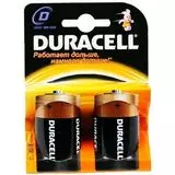 Батарейка D (LR20) 1,5V DURACELL - 2шт в упаковке, цена за 2 шт. (DR LR20/2BL (CN))