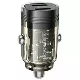Автомобильное зарядное устройство Borofone BZ29B , USB C+C, QC 3.0, PD 36W, черный (6941991108839)