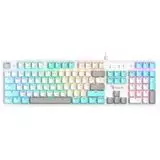 Клавиатура A4 Tech Bloody S510N, USB Multimedia Gamer LED, белый, Цвет: Белый