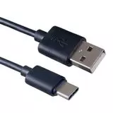 Кабель USB2.0 AM -> Type-C, 1m (PERFEO, U4701) черый