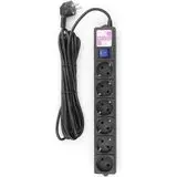 Сетевой фильтр 5 м. (Power Cube, 6 розеток) черный (16А_SPG6-B5M)