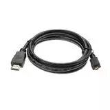 Кабель micro-HDMI (M) - HDMI (M) 1.8m v1.4 (VCOM) 3D, черный (CG583K-1.8M)