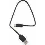 Кабель USB2.0 AM -> Type-C, 0,5m (Гарнизон) черный, пакет (GCC-USB2-AMCM-0.5M)