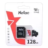 Карта памяти MicroSDXC 128GB Class 10 UHS-I U1 + адаптер (Netac P500 Eco) (NT02P500ECO-128G-R)