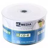 Диск CD-R 700Mb Verbatim MyMedia 52x Pack wrap (50шт) Printable (цена за упаковку 50шт) (69206)
