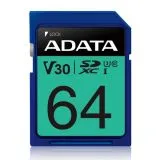 Карта памяти SDXC 64Gb Class 10 UHS-I U3 Premier Pro V30 (ADATA) (ASDX64GUI3V30S-R)