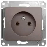 Механизм розетки 1-м СП Glossa 16А IP20 без заземл. платина Systeme Electric (GSL001241)