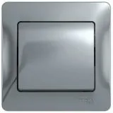 Выключатель 1-кл. СП Glossa 10А IP20 10AX в сборе алюм. Systeme Electric (GSL000312)