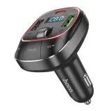FM-трансмиттер Hoco E76 Pole, 2 USB A + Type-C, QC3.0, PD 48W, черный (6942007600248)