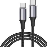 Кабель USB Type-C (M), PD 100W, 1.5m (Jet.A) JA-DC50, в оплетке, черный