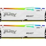 Оперативная память Kingston 2x16Gb DDR5-5200MHz Fury Beast White RGB (KF552C40BWAK2-32)