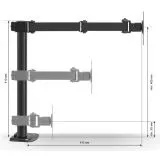 Кронштейн для монитора 15"-32" 6 ст. свободы, (ExeGate EDM1-3210-02) черный (EX297360RUS)
