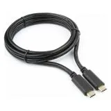 Кабель USB 3.1 Type-C (M), 1.5м (Cablexpert) черный (CCP-USB3.1-CMCM-5)