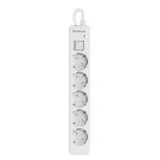 Сетевой фильтр 3 м. (Defender DFS 133, 5 розеток, White) (99431)