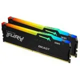 Оперативная память Kingston 2x32Gb DDR5-5600MHz Fury Beast RGB (KF556C36BBEAK2-64)