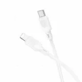 USB-кабель Type-C - Apple 8pin 1м. (Borofone) BX113 Lenny, PD 27W, силикон, белый (6941991115387)