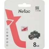 Карта памяти MicroSDHC 8Gb Class 10 UHS-I без адаптера (Netac P500 Eco) (NT02P500ECO-008G-S)