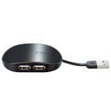 USB-разветвитель (хаб) USB2.0 -> USB2.0, 4 порта D-Link, черный (DUB-1040/A1B)