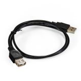 Кабель удлинитель USB2.0 AM -> AF, 0.75m (ExeGate EX-CC-USB2-AMAF-0.75) черный (EX294741RUS)