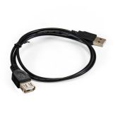 Кабель удлинитель USB2.0 AM -> AF, 1.0m (ExeGate EX-CC-USB2-AMAF-1.0) черный (EX294742RUS)