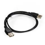 Кабель удлинитель USB2.0 AM -> AF, 1.0m (ExeGate EX-CC-USB2-AMAF-1.0) черный (EX294742RUS)