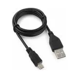 Кабель USB2.0 AM -> Mini-BM 5pin, 1m (Гарнизон) черный (GCC-USB2-AM5P-1M)