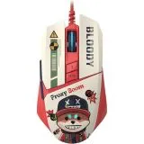 Мышь A4 Tech Bloody W63 MAX Proxy Boom бежевый/красный