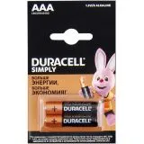 Батарейка (размер AAA, LR03) DURACELL SIMPLY - упаковка 2шт, цена за 2шт