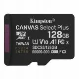 Карта памяти MicroSDXC 128Gb Class 10 UHS-I Canvas Select Plus + адаптер (Kingston) (SDCS3/128GB)