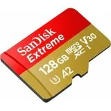 Карта памяти MicroSDXC 128Gb Class 10 UHS-I U3 V30 A2 без адаптера (SanDisk Extreme) (SDSQXAA-128G-GN6MN)