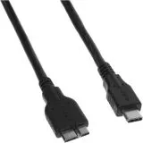 Кабель USB3.1 Type-C -> USB3.0 Micro-BM, 0.5m (Buro) черный (BU-TYPEC-MICROUSB3.0-0.5M)